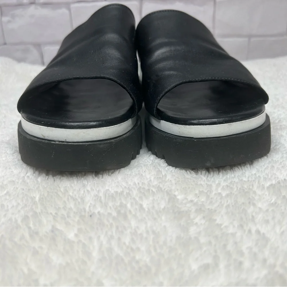 Gabor Black & White Platform Sandal Size 8